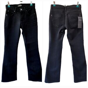 NWT James Jeans High Rise Dry Aged Denim Made in USA Black Jeans Size 25